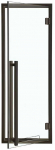 Andres Glass Solutions AD MODERN stiklinės pirties durys, skaidri stiklo spalva, 90 x 190