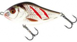 Salmo Wobler Slider skęstantis vobleris 7 cm 21 g Wounded Real Pilkas Shiner
