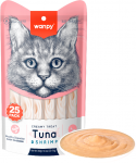 &bdquo;wanpy&ldquo; &ndash; &bdquo;Wanpy&ldquo; kreminiai laižomi skanėstai katėms, 25 vnt. pakuotėje &ndash; tunas ir krevetės, 350 g (25 x 14 g) &ndash; 350 g (25 x 14 g)
