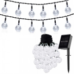 Soliarinė lempučių girlianda 20 LED, 5 m, &scaron;altai balta