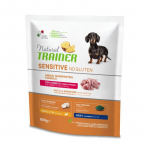 Natural Trainer ADULT DOG SENSITIVE be gliuteno MINI su triu&scaron;iena 800g