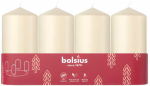 Bolsius Cylinder Candles 4pcs 100x48mm Kreminis