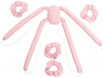 Glov &bdquo;CoolCurl Spider&ldquo; &scaron;alto garbanojimo suktukai ilgiems ir vidutinio ilgio plaukams, rožiniai, 4 vnt.