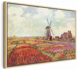 Paveikslas - Claude Monet &ndash; Tulip Fields with Windmill