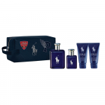 Set Ralph Lauren: Polo Mėlyna Eau De Toilette For Men, 125 ml + Polo Mėlyna Eau De Toilette For Men, 40 ml + Polo Mėlyna Du&scaron;o želė & &Scaron;ampūnas 2-In-1, 50 ml + Polo Mėlyna Moisturizing After-Shave Balm, 50 ml