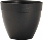 Idel Dekoratyvinis gėlių vazonas Touch &Oslash;16cm H14cm plastikinis/antracito sp.