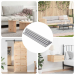 Vijakų strypai 12 pcs Sidabro M6 x 120 mm Metalas