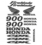 HONDA CBR 900 FIREBLADE motociklo logo lipdukų rinkinys