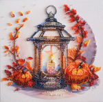 Abris Art Biserio siuvinėjimo rinkinys &bdquo;Rudens &scaron;viesa&ldquo; 20x20 cm