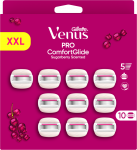 Gillette Venus Pro Comfortglide Sugarberry 10 Keičiamos Skustuvo Galvutės