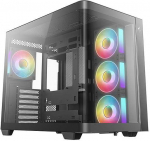 DeepCool CG530U 4F ATX Panoramaglas 4x ARGB juodas