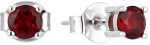 Brilio Silver Sidabrinis earrings with garnet SE00540X