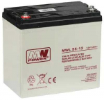 akumuliatorius 12V/55AH-MWL MW POWER