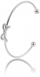 Emily Westwood Elegant solid bracelet Bow EWB260610S