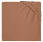 Jollein trikotažinė paklodė su guma Jersey Caramel 60x120