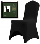 Banketinių kėdžių užvalkalai, 4 vnt., juodos spalvos