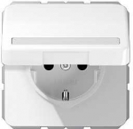 Jung CD1520BFNAKLWW SCHUKO Steckdose m.Klappd. 16A 250V CD alpinwei&szlig;