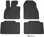 Eko odos kilimėliai QuiltyMats SAAB 9-5 1997-2010m. (Juoda / juodos siūlės)