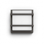 Sieninis LED lauko &scaron;viestuvas PHILIPS PETRONIA, IP44, 4000K, 12W, 1200lm, antracito sp.