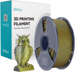 Sunlu PLA+ Silk Dual Color Filament (Juodas and Gold)
