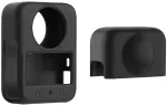 PULUZ silikoninis objektyvo dangtelis DJI Osmo 360 (juodas)