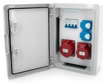 Els Elektrotechnika N21B11B1ABS Konstrukciniai skirstomieji įrenginiai 32/5 + 16/5 + 2*GS 230V + apsaugos, rakinamas ABS IK10 IP65 korpusas, N21B11B1ABS