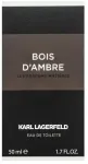 Karl Lagerfeld Lagerfeld Bois d'Ambre tualetinis vanduo vyrams 50 ml