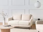 Beliani 2 vietų sofa EIBY Boucle smėlio spalvos
