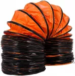 Lankstus PVC ventiliacijos vamzdis 9.8 m. skersmuo 12 col.. oranžinis