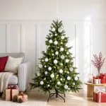 Dirbtinė kalėdinė eglutė su rutuliuku 150 cm 150 LED