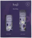 Hagi HAGI_SET Plum Picking Care kūno balzamas 200 ml + du&scaron;o gelis 300 ml