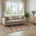 Kilimas ORIZ Oranžinė 80 x 200 cm 100% poliesteris