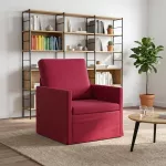 Sofa Krėslas Vyno raudona 70 x 81 x 82 cm Aksomas