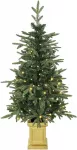 Dirbtinė kalėdinė eglutė su 110 LED, dviejų spalvų ap&scaron;vietimu, žalia, 120 cm