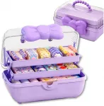 3 lygių violetinis dėklas-organizatorius mergaitei TP160