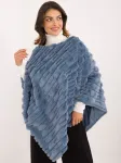 Mėlynas pončas oversize
