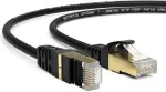 3 m Cat 7 tinklo kabelis Gigabit Ethernet Lan kabelis - 10 Gbit/s - Patch kabelis - lankstus Cat.7 Raw kabelis S Ftp ekranavimas su Rj 45 jungtimi paauksuotas - mar&scaron;rutizatoriui, modemui, jungikliui, Ps4, Ps5, prieigai