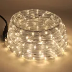 Xunata 220v-240v Led juosta, 36 &scaron;viesos diodai metre, Ip65 vandeniui atspari žarna-virvė, skirta vidaus ir lauko sodo vakarėlio Kalėdų dekoracijoms, &scaron;iltai balta, 6 m