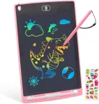 Klaviatūra 8,5 colių lcd ra&scaron;ymo lenta žaislas 2 3 4 5 6 metų vaikams, i&scaron;trinama ra&scaron;ymo plan&scaron;etė, daugkartinis ra&scaron;ymas ir pie&scaron;imas mergaitėms berniukams dovanos (rožinė)