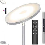 Lubinis &scaron;viestuvas Modlicht 30 W lubinis prožektorius Led reguliuojamo ry&scaron;kumo pilkas, 3330 lm grindų &scaron;viestuvas Led su nuotolinio valdymo pulteliu ir jutikliniu valdymu, grindų &scaron;viestuvas svetainei su 4 spalvų temperatūromis, 1h laikmatis, modernūs  ...