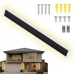 Ledea Led sieninis &scaron;viestuvas ilgas fasadinis sieninis &scaron;viestuvas vidaus 60cm 12w atsparus vandeniui