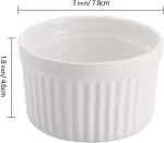 12 vnt. keraminiai sufle indai &ndash; 120 ml
