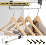 I&scaron;traukiamas drabužių kabykla, 25 cm drabužių kabykla, i&scaron;traukiama spintos kabykla, nerūdijančio plieno spintos kabykla, i&scaron;traukiamos pakabos, su varžtais, spintelėms ir sandėliavimo zonoms