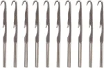 10 dalių nėrimo vą&scaron;elių rinkinys, ergonomi&scaron;ki metaliniai nėrimo vą&scaron;eliai, mezgimo virbalai pradedantiesiems ir patyrusiems nėrėjams, Go1-2 Shell Hook Needle
