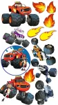 Termo aplikacija, užlyginama etiketė ant drabužių Blaze ir Mega Machines automobiliai