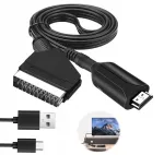 Kabelis adapteris konverteris i&scaron; hdmi į euro/scart 1080p perėjimas į tv 1 metras