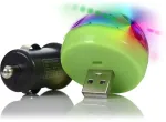 Diskotekos kamuolys Disco lemputė Usb automobiliui