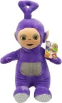 Teletubbies mink&scaron;tas žaislas 35 cm, Tinky Winky, mink&scaron;tas pliu&scaron;inis žaislas, Teletabis kim&scaron;tinis žaislas vaikams (violetinis)