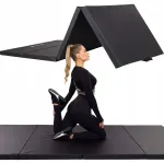 Springos sulankstomas gimnastikos kilimėlis mank&scaron;tai, reabilitacijai, jogai 240x120x5cm