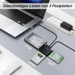 Default Adapteris Sata/ide į Usb 3.2 su maitinimo bloku 2.5/3.5" Hdd